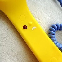 Microphone filaire avec port Type-C pour téléphone portable, streaming en direct, jeux, jaune, bleu