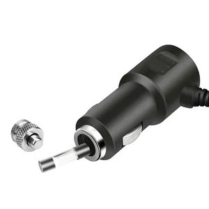 4 <b>Socket</b> Car Cigarette Lighter Splitter with 75cm Cable PD USB Type C QC3.0 66W Ports Fast Charger Voltage Display Truck Adapter - Product Image 5