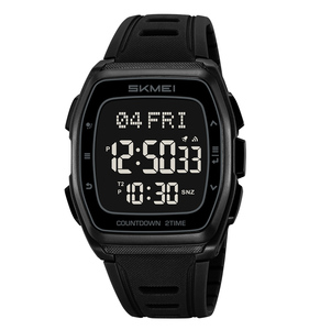 2441 Nuevo Reloj Deportivo Cuadrado de Lujo al por Mayor de Alta Calidad, Reloj de Pulsera para Hombre Skmei con Formato de Hora 12/24 - Product Image 5