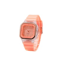 Montres à quartz carrées en silicone de couleur bonbon tendance pour femmes, hommes et enfants, montres de sport numériques tendance en gros