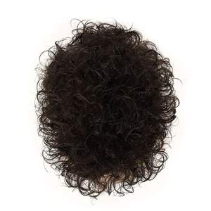 Peluca de tupé de 6 pulgadas recta negra Natural de pelo indio virgen 100% con Base de seda estilo de onda profunda postizo permanente para hombre - Product Image 1