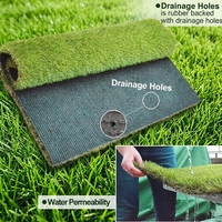 Césped Artificial Resistente al Agua con Altura de Pelo Personalizable para Jardín, Patio Trasero, Campo Deportivo y Paisajismo