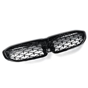 Parrilla Delantera para Coche, Parrilla de Diamante en Negro Brillante para BMW Serie 3 G20 G21 2019-2020, Accesorios - Product Image 3