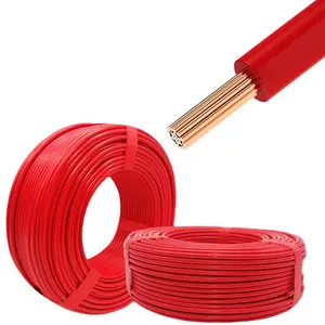 Cable Conductor de cobre Cable Flexible RVV 2 3 4 5 Core 0,75 1 1,5 2,5 4 6mm Cable eléctrico