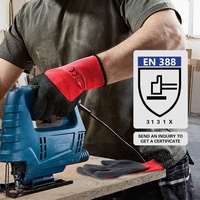 Gants de construction en latex de polyester de finition en gros d'usine enduits de latex de sécurité industrielle pour des gants de travail industriels