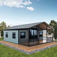 Maison conteneur préfabriquée en kit avec revêtement bois, structure en acier personnalisée, écologique, moderne, pour salon, chambre et chalet de vacances