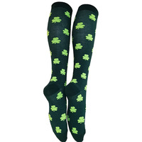 Chaussettes humoristiques pour filles, vente en gros, Saint Shamrock, pour le jour de la patrouille, bon marché, collection
