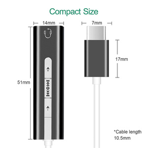 2 Trong <span class=keywords><strong>1</strong></span> USB Loại C Để 3.5Mm Âm Thanh Chuyển Đổi Điện Thoại Di Động <span class=keywords><strong>Card</strong></span> Âm Thanh <span class=keywords><strong>7</strong></span>.<span class=keywords><strong>1</strong></span> Adapter Cho Tai Nghe Microphone - Product Image 3