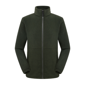 Chaqueta de Forro Polar Hgert PASADER Estilo Urbano con Cuello Alto y Cierre de Cremallera 290g/m Negro Talla L - Product Image 6