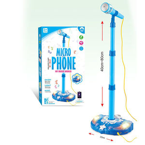 Enfants bébé karaoké chantant éducation précoce <span class=keywords><strong>Puzzle</strong></span> jouet multifonctionnel Simulation bureau debout Microphone filaire avec lumière - Product Image 6