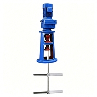 Agitateur à pales en acier inoxydable de type vertical pour le traitement des eaux usées, équipement de mélange de coagulant et de floculant, équipement de agitation chimique