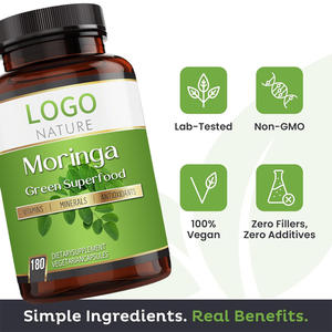 Forte demande FEO/ODM capsules de feuilles de <span class=keywords><strong>Moringa</strong></span> suppléments à base de plantes riches en poudre de feuilles de <span class=keywords><strong>Moringa</strong></span> bio pour femmes et hommes - Product Image 3