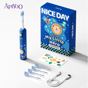 Cepillo de dientes eléctrico sónico inteligente para niños, cabezal de cepillo suave resistente al agua IPX7, 3 modos, guía de voz, batería de 2000mAh, 180 días de duración - Product Image 2