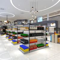 Conception d'intérieur pour magasin d'alimentation, service complet de contrat EPC, construction sur site, aménagement intérieur, travaux de finition de magasin