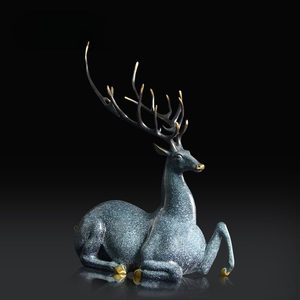 Escultura de Ciervo en Cobre y Oro, Figura Animal Hecha a Mano, Decoración para Sala de Estar, Regalo - Product Image 2