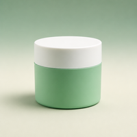 Pot cosmétique vide en PP double couche coloré à large ouverture pour masque facial, beurre corporel, gommage, pommade