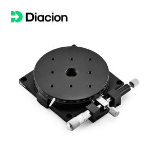 Cabeça Micrométrica Diacion RSPG100 100mm Eixo R para Usinagem <span class=keywords><strong>CNC</strong></span>, Plataforma Rotativa Manual com Rolamento, Junta Equipada, Guia Linear de Alta Capacidade de Carga - Product Image 2