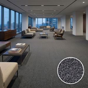 Modern Low Pile Solid Color Polypropylene Tufted Wall to Wall <b>Carpet</b> for Office Commercial Use Stain Resistant - Product Image 1