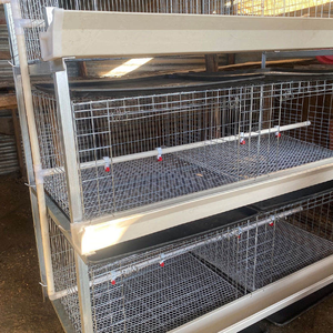 3 tầng/4 tầng tiết kiệm lao động bể nước phân tấm lồng khung Gà Thịt gà lồng cho gia cầm trang trại lớp gia cầm pin lồng - Product Image 4