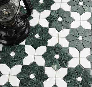 Hiện đại đá cẩm thạch tự nhiên Gạch Mosaic Hoa Tường và sàn trang trí cho phòng ngủ nhà bếp phòng tắm khách sạn backsplash - Product Image 6