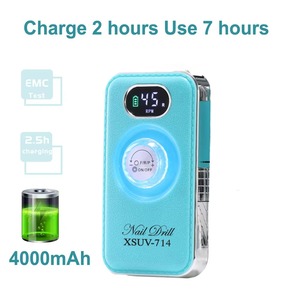 Taladro de Uñas de 45000 RPM con Velocidad Ajustable, Taladro Eléctrico Recargable de 4000 mAh con Pantalla LED, Lijadora de Uñas para Pulir Gel - Product Image 4