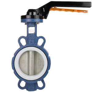 Vanne papillon manuelle en acier inoxydable D71X/F-16 à commande manuelle, à simple effet, avec revêtement en PTFE, vanne à joint souple à disque plat - Product Image 4