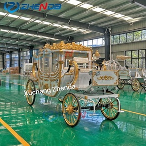 Calèche royale électrique de mariage Zhenda, style Cendrillon, structure en acier, 4 roues, transport spécial - Product Image 3