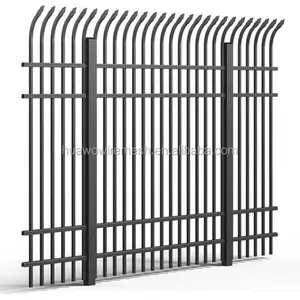 High Security Invincible Bend Top Fence Steel And PVC Coated Round Metal Garden Fences For Residential Houses 3D Model