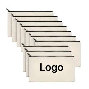 Оптовая цена, экологически чистые многоразовые дорожные хлопковые подарочные сумки для макияжа на заказ, холщовые косметические сумки - Product Image 1