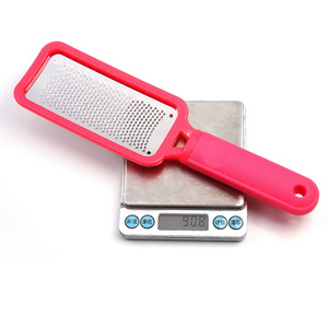 Râpe exfoliante professionnelle pour pieds, lime à pieds double face en papier de verre, lime à pieds en plastique avec logo personnalisé - Product Image 2