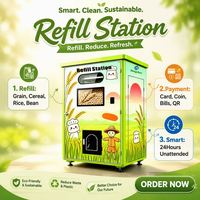 Distributeur mural ECOBOX pour aliments secs en vrac, bonbons, graines, céréales et cornflakes, à gravité, pour magasin