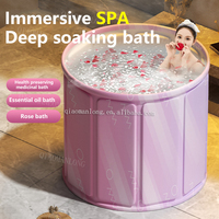 Baignoire portable personnalisée en PVC pliable pour adultes, utilisation en extérieur et à domicile, design unique, baignoire extensible pour bain de glace