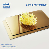 Échantillon de miroir acrylique de 2 mm d'épaisseur, 150x210 mm, panneau de lentille réfléchissante en PMMA, anti-éclatement, pour test et évaluation de produits