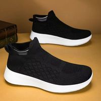 Nouvelles baskets premium pour hommes, chaussures en maille respirantes pour femmes, grandes tailles jusqu'à 46, semelle épaisse légère, chaussures décontractées