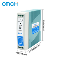 Alimentation DC à découpage sur rail DIN OMCH MDR-20-5/12/24 20W 5V 4A 12V 1.67A 24V 1A 100-240VAC 50/60Hz simple 220V pour LED industrielle