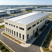 Entrepôt en structure acier moderne sur mesure OEM avec surface peinte par pulvérisation pour utilisation en entrepôt frigorifique commercial