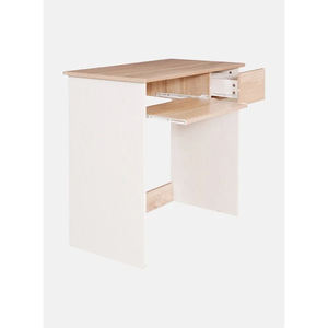 โต๊ะคอมพิวเตอร์ โต๊ะทำงาน โต๊ะเขียนหนังสือไม้ พร้อมตู้ลิ้นชักและถาดวางคีย์บอร์ด โต๊ะวางคอมพิวเตอร์ตั้งโต๊ะ - Product Image 6