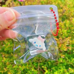 Mini jouet souple en forme de glaçon de cristal transparent, pendentif alimentaire de simulation, jouet à presser Kawaii dessin animé, porte-clés anti-stress pour usage quotidien - Product Image 5