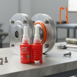 Sellador de Juntas para Aviones de Uso General 574 de 50 ml, Adhesivo de Sellado de Bridas Metálicas Rígidas Industriales, Sellador de Bridas Anaeróbico Naranja - Product Image 3