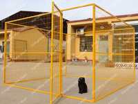 Barrière de cour pour chien de qualité professionnelle, chenil pour chien