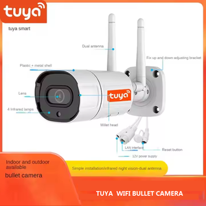 Tuya Cuộc Sống Thông Minh Nhà 6MP Không Dây <span class=keywords><strong>Wifi</strong></span> Bullet Máy Ảnh Ngoài Trời Không Thấm Nước Hồng Ngoại Tầm Nhìn Ban Đêm Kim Loại Nhà Ở Hai Cách Âm Thanh - Product Image 4