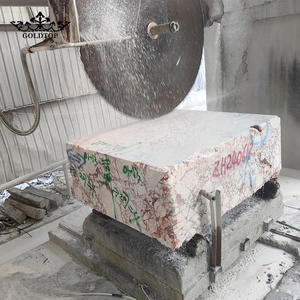 Columnas de Mármol Rojo BVLGARI Pulido de Lujo GOLDTOP, Diseño Moderno, Pilares Arquitectónicos Impermeables para Cocina de Villa Exclusiva - Product Image 2