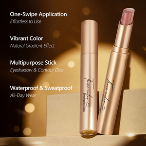 Maquillage biologique à marque privée, fard à paupières crème en stick, imperméable, mat, scintillant, multichrome, trois couleurs - Product Image 4