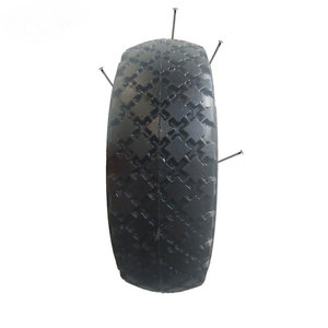 Highly Tear Resistant 220mm Small Rubber <strong>Wheels</strong> <strong>Trolley</strong> PU Foam <strong>Wheel</strong> <strong>for</strong> Material Handling Equipment Parts - Product Image 5