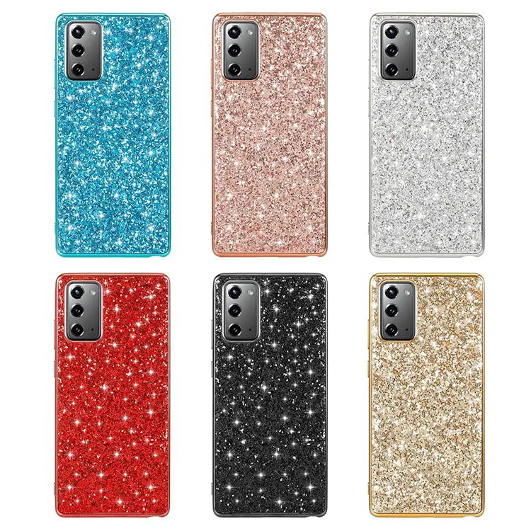 2022 Luxury Glitter Case TPU PC Metallic Oil Paint Sequins Mobile Phone Case For iPhone For Samsung For Huawei For Oneplus