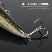 Appât artificiel haute simulation 100mm 16.2g 3D yeux holographiques flotteur poisson crayon haut appât à eau