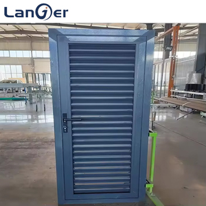 Tùy chỉnh màu nhôm cửa sổ cửa trập đơn giản Thiết kế hiện đại nhà văn phòng kim loại ngang mở mẫu - Product Image 1