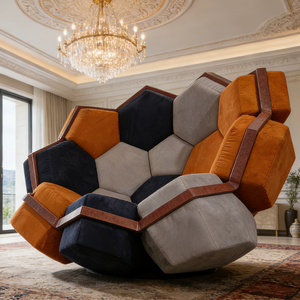 <span class=keywords><strong>Fauteuil</strong></span> d'appoint haut de gamme multicolore rembourré, canapé individuel unique style <span class=keywords><strong>patchwork</strong></span>, <span class=keywords><strong>fauteuil</strong></span> de style nordique pour hall de villa - Product Image 4