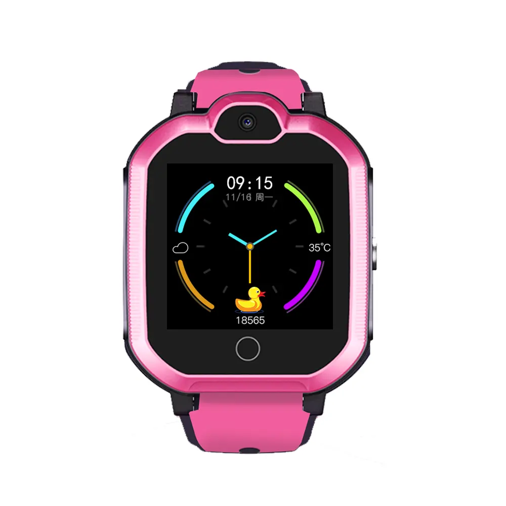 shenzhen face recognition device T6 4G Kids watch waterproof IP67 1.4nch HD led screen GPS locate a mobile phone