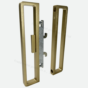 Poignée de porte coulissante en aluminium mince, fabrication chinoise, serrures et poignées de porte en alliage d'aluminium pour salle de bain - Product Image 4